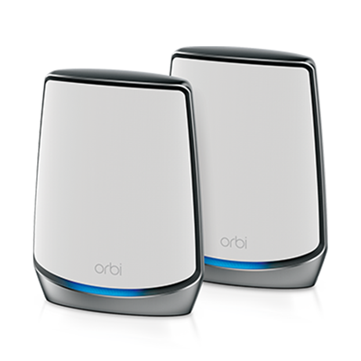 NETGEAR RBR850 Orbi Tri-Band WiFi 6 Mesh Router w/ 1 x RBS850 Orbi Satellite