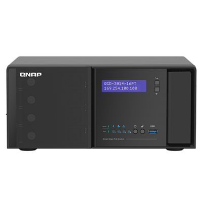 QNAP QGD-3014-16PT Guardian 16-Port Managed Gigabit PoE+ Switch & NAS