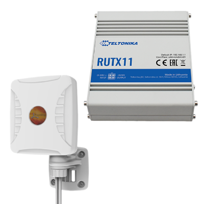 Teltonika RUTX11 WiFi 5 4G LTE Cat 6 Router (867Mbps AC) w/ Poynting XPOL-1-5G