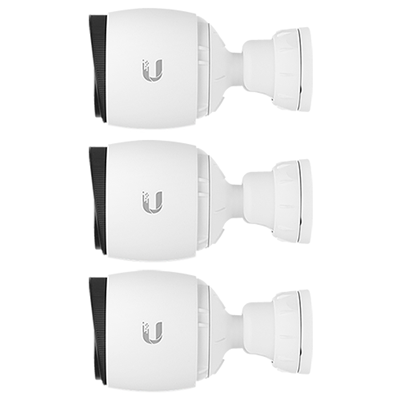 Ubiquiti UVC-G3-PRO UniFi Protect Outdoor HD PoE Bullet IP Camera, Three Pack