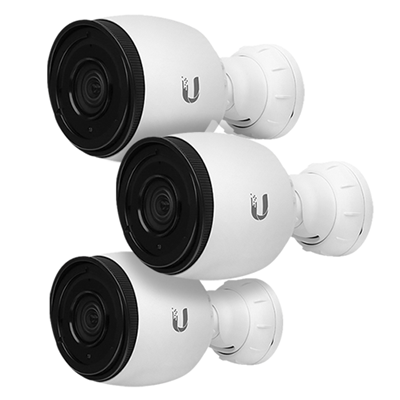Ubiquiti UVC-G3-PRO UniFi Protect Outdoor HD PoE Bullet IP Camera, Three Pack