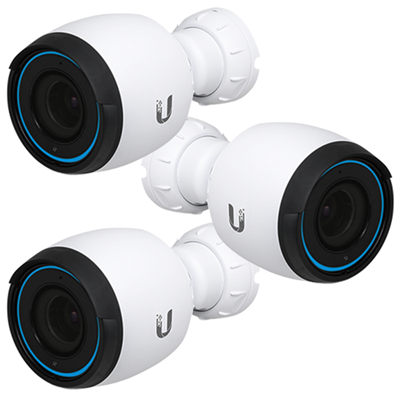 Ubiquiti UVC-G4-PRO UniFi Protect 4K UHD PoE+ Bullet IP Camera, Three Pack