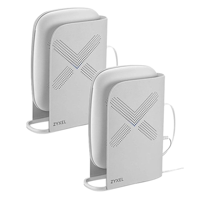 Zyxel WSQ60 Multy Plus Tri-Band WiFi 5 Mesh System, Two Pack w/ 1-Year AiShield